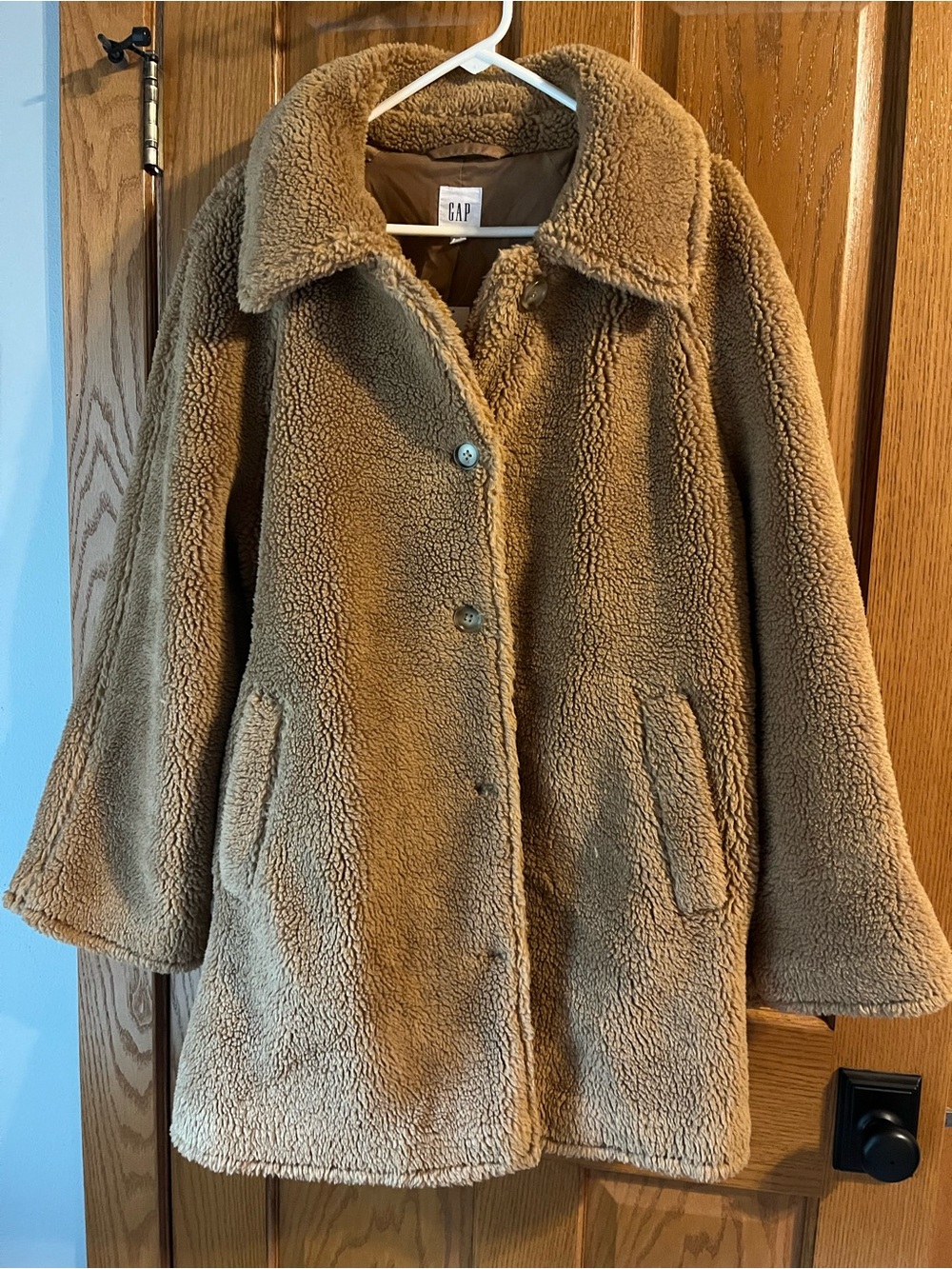 GAP Teddy Jacket in Camel Brown